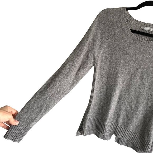InCashmere Crew Neck Long Sleeve Cashmere Sweater Grey M - Picture 4 of 7